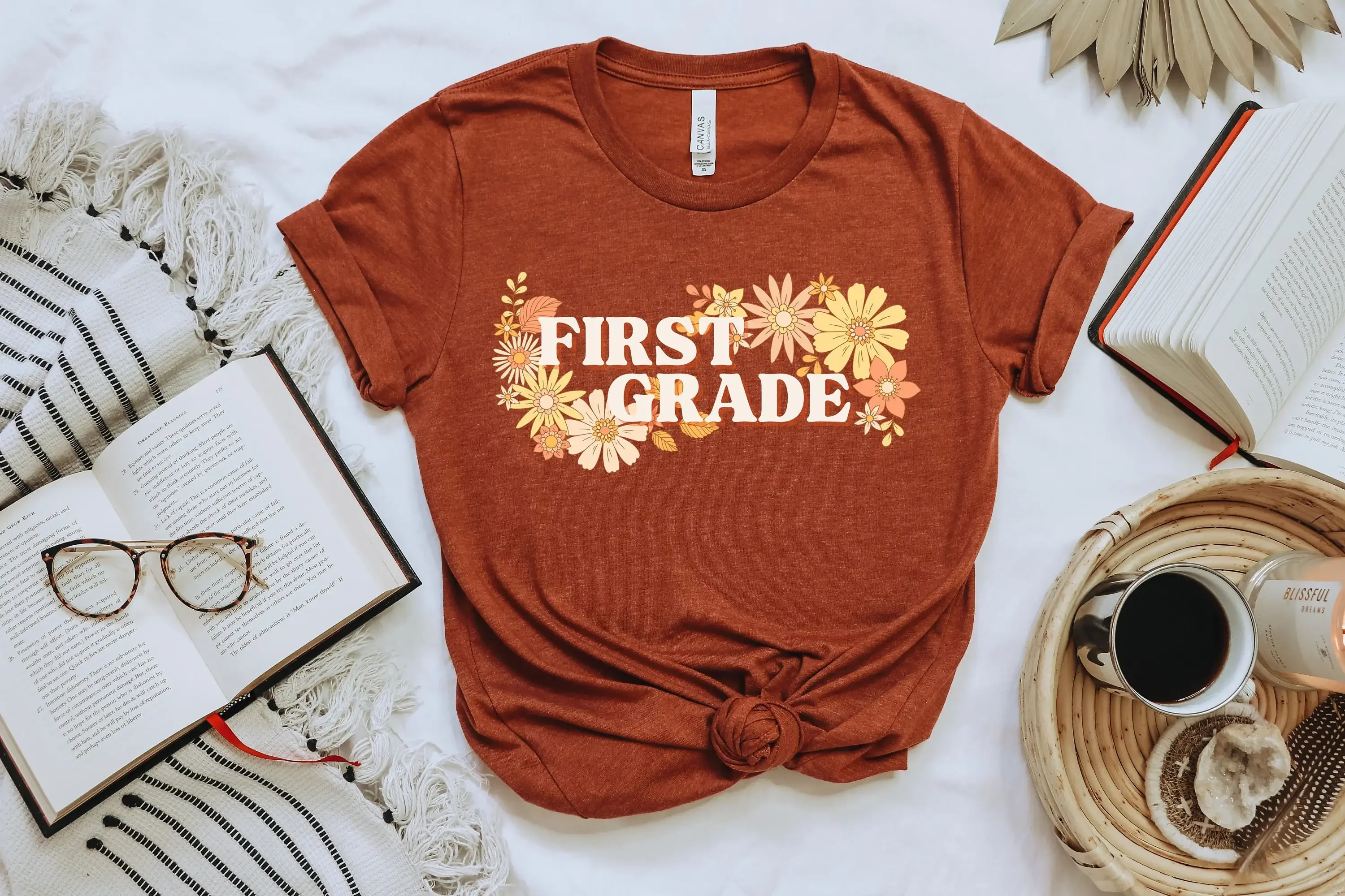 1st Grade Teacher T Shirt First Retro Back to School Teams Vintage