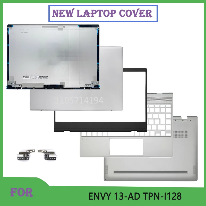 NEW Shell For ENVY 13-AD TPN-I128 Series Laptop Shell LCD Top Case/Back Cover/Front Bezel/Hinges/Bottom Case Silver