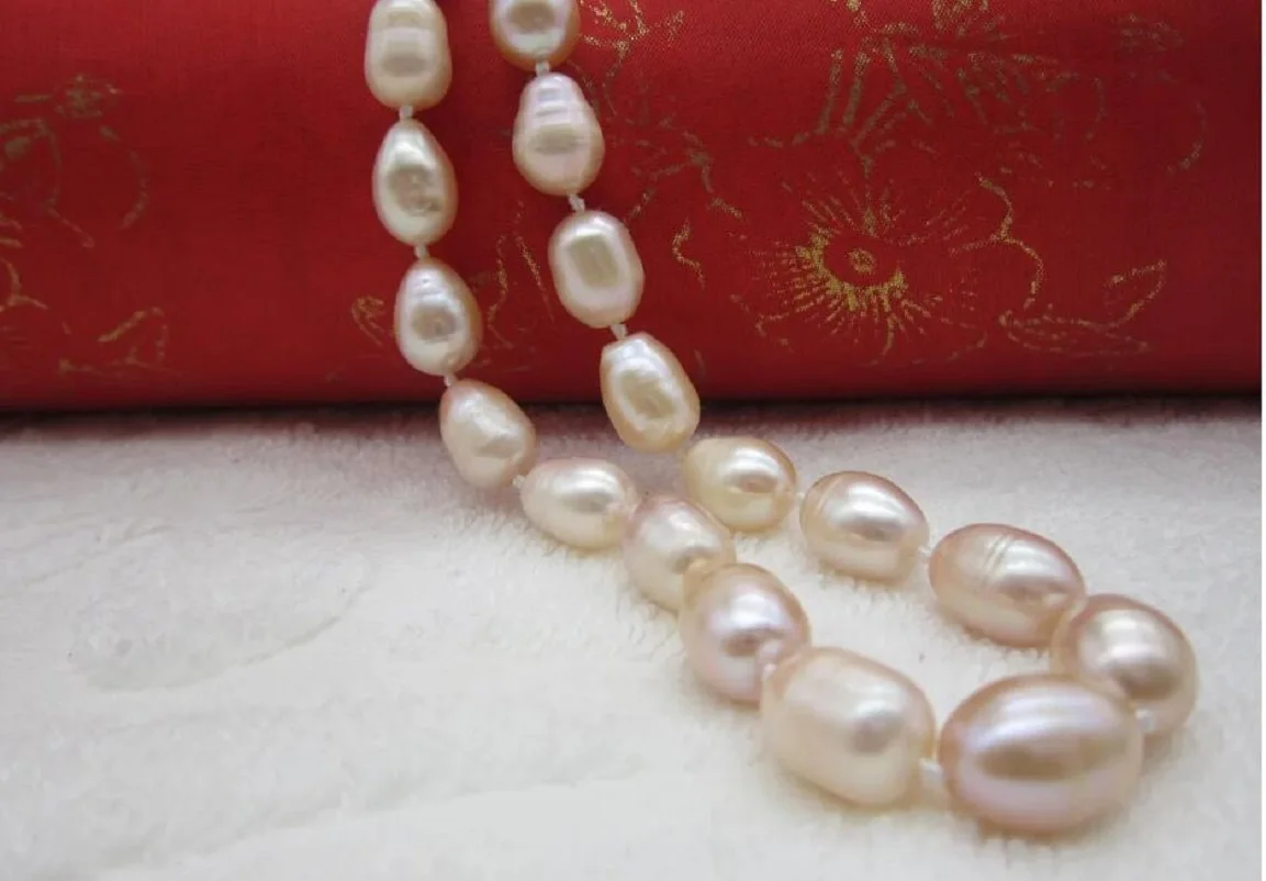 

Fashion Jewelry 18 inch gorgeous AAAA 9-10mm round Nanhai white pearl necklace 925S button