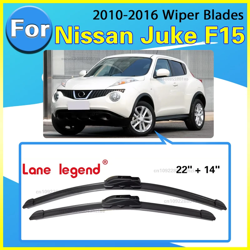 Wischerblätter-Set für Links- und Rechtslenker, vorne und hinten, für Nissan Juke F15 2010–2016, Windschutzscheiben-Wischerbürsten