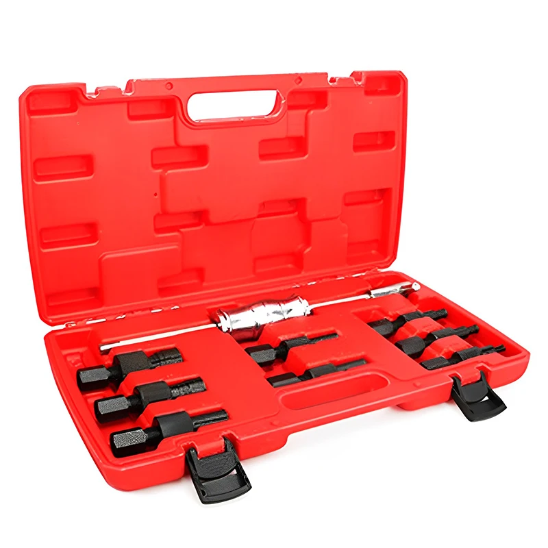 

9Pcs Professional Blind Hole Kit Durable High Hardness Alloy Slide Hammer Pilot Bearing Puller Internal Extractor Removal Tool