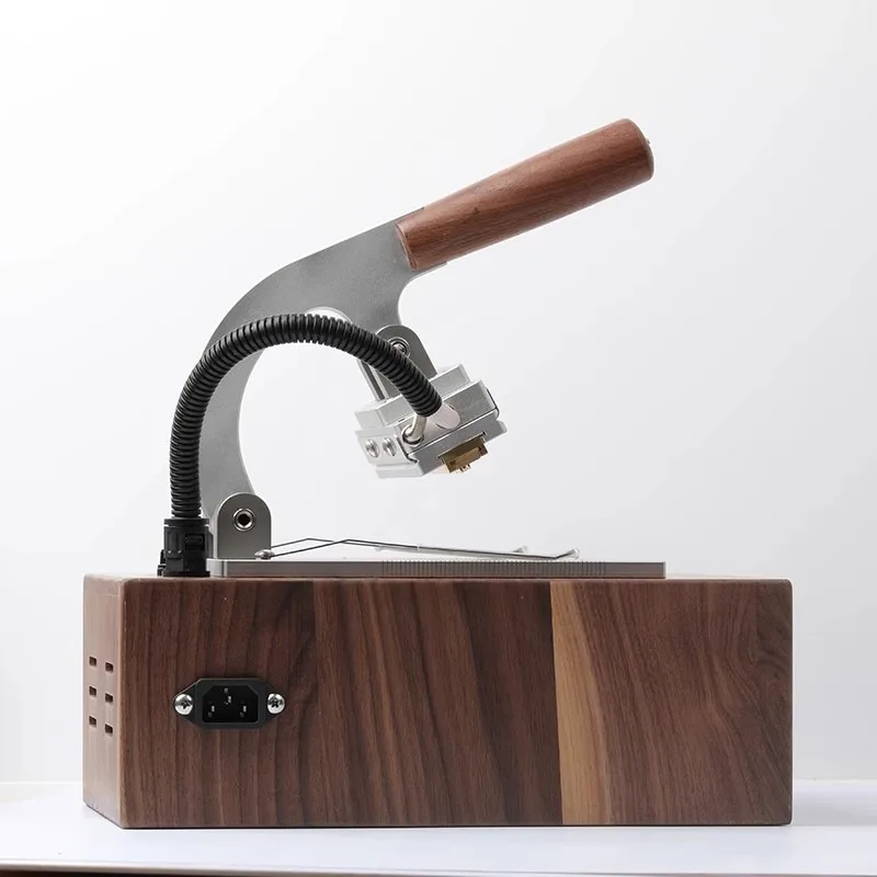 Retro Hot Stamping Machine Temperature Controlled Manual Embossing Machine Logo Labeling Soldering Hot Pressing Branding Iron