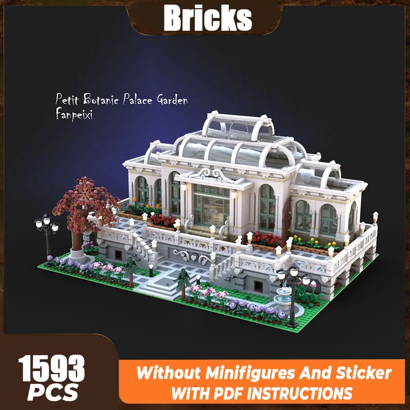 Moc Building Bricks Street Aerial Plant Garden Complete SetTechnology Modular Blocks Holiday Gifts Toys For Children DIY Sets