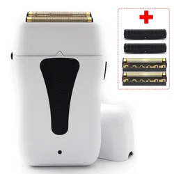 JUCAI PRO Professional White UPgrade 10000RPM Barber Electric Shaver 2000mAh Head Whitening Oil Head Man Hair Trimmer JC10000