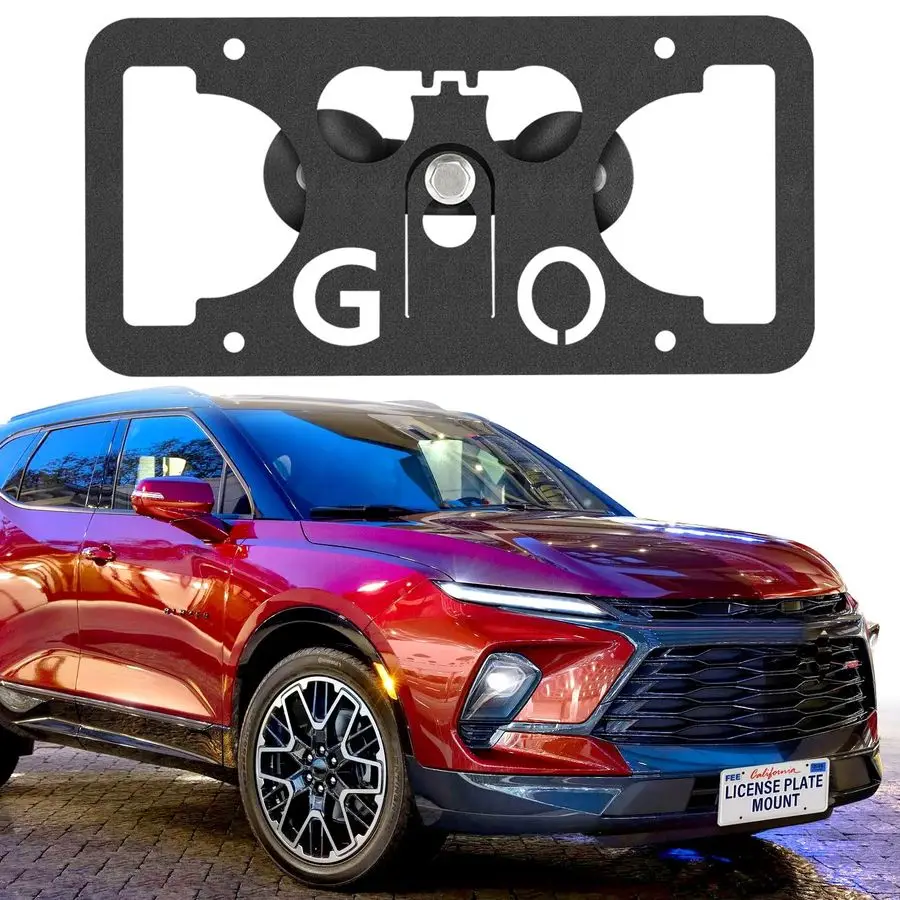 

Drill Front License Plate Bracket Mount Kit Compatible with Chevy Blazer 20192025, Front Bumper License Plate Mounting Kit