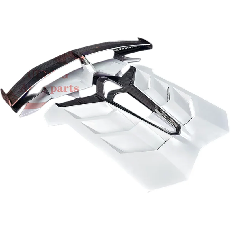 

For Lamborghini Aventador LP700 LP720 Upgrade SVJ Style Semi-carbon Rear Hood Rear Spoiler