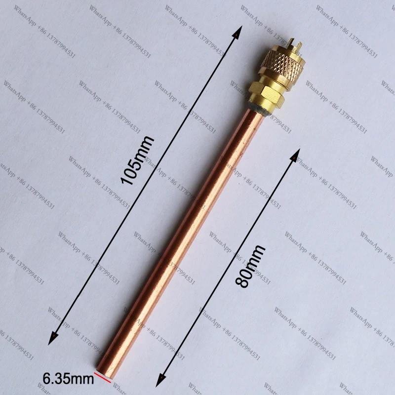 10pcs Air Conditioner  refrigerators Refrigeration Access Valves6mm  6.35mm OD Copper Tube Filling Parts