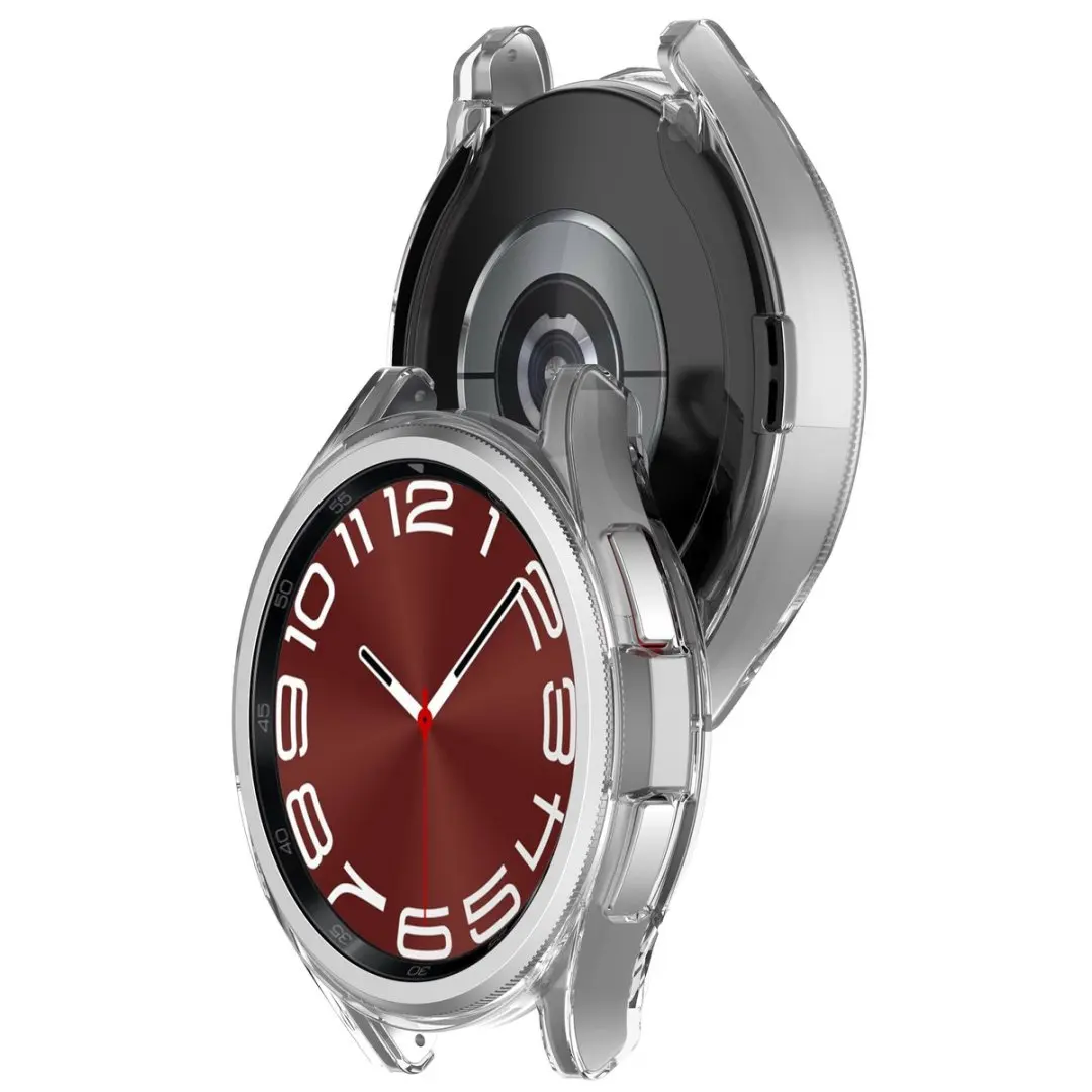 Capa protetora de tela galvanizada fina TPU para Samsung Galaxy Watch 6 Classic 43mm 47mm