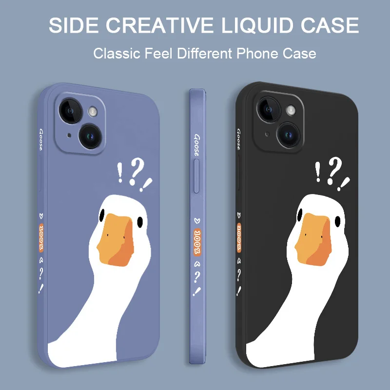 Doubtful Duck Phone Case For iPhone 16 15 14 13 12 11 Plus Pro Max Mini X XR XS Plus Cover