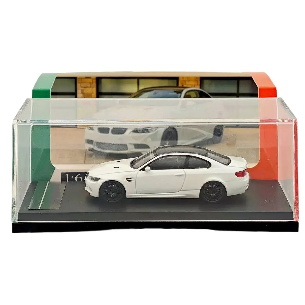 

Изысканная модель 1/64 для M3 E92 COUPE, белая литая под давлением модель автомобиля, миниатюрная ограниченная коллекция, модели игрушечных автомобилей