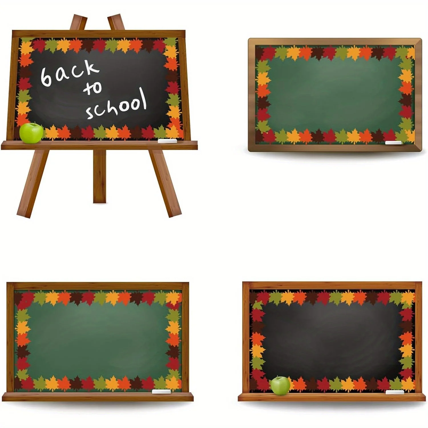 32، قالب أوراق القيقب الخريفي بطول 8 أقدام - قطع حدود لوحة الإعلانات - الخريف - ديكور تحت عنوان لعيد الشكر والفصول الدراسية وديكور المكتب #3