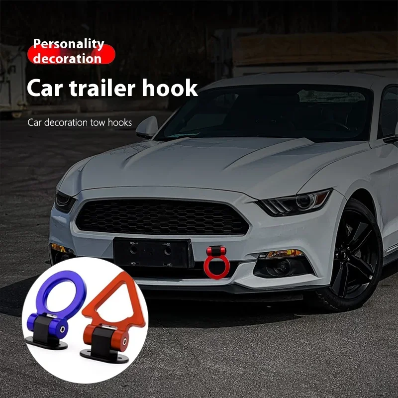 Decorative Fake Tow Hook Sticker Kit Universal Fit Car Bumper Exterior Accessories, Auto Body Styling Decals Non-Functional