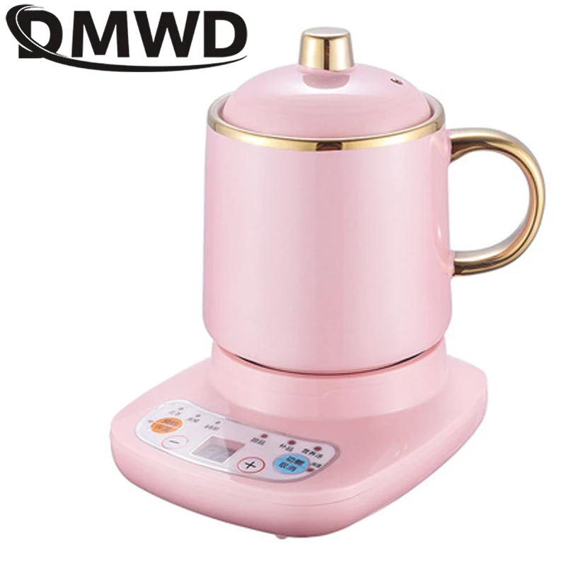 Mini Electric Thermal Kettle Ceramic Water Heating Cup Slow Cooker Health Pot Noodles Porridge Stew Baby Food Cooker Teapot 110V