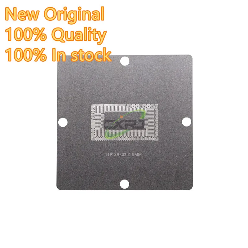 11th Generation CPU Stencil For SRK01 SRK02 SRK05 SRK07 SRK08 SRK04 BGA IC Chip Direct Heating 90x90MM Ball-planting Steel Mesh