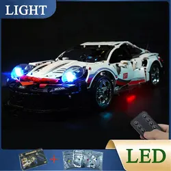 RC DIY LED Light Kit For LEGO 42096 Technical 911 RSR Sports Car ( Only LED Light,Without Blocks Model)