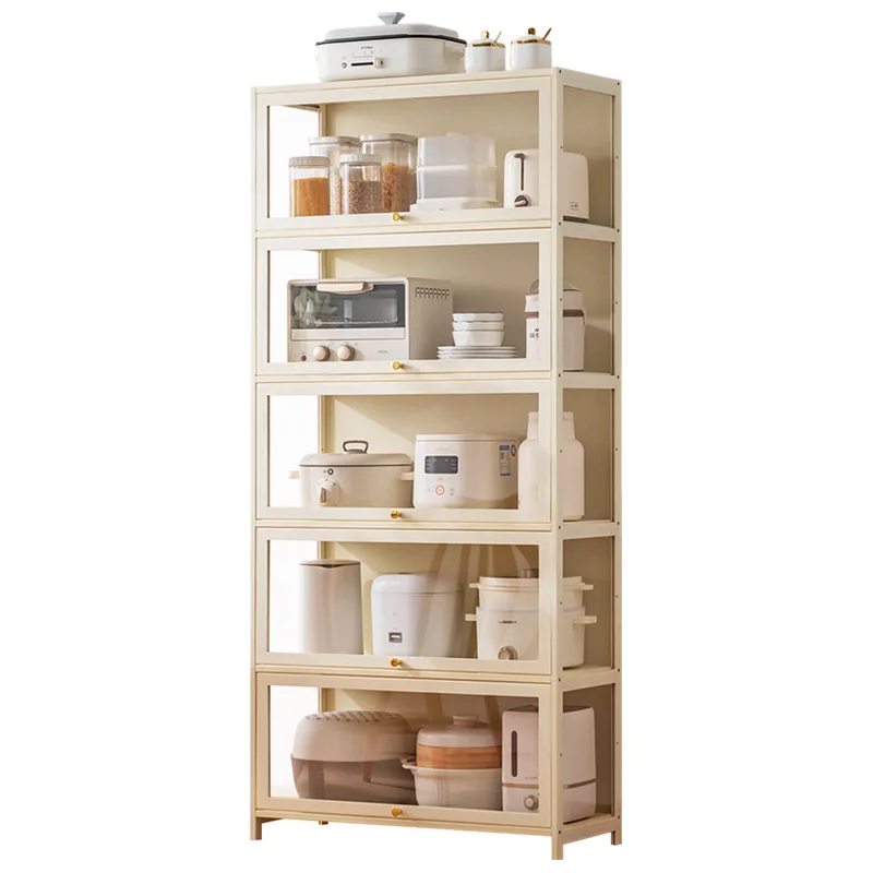 

Household kitchen tea cabinet living room wall storage cabinet multi-function