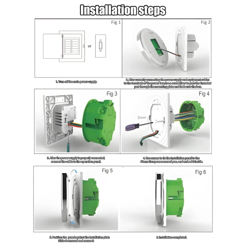 23GA Intelligent Temperature Manager For Electric Floor Heating Offering LCD Screen Safety Functions And Wide Agreement