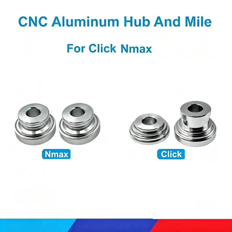 Aluminum Alloy Motorcycle Wheel Hub Covers Rustproof Polished Surface Precise Fit For Motorbike Modification Repair