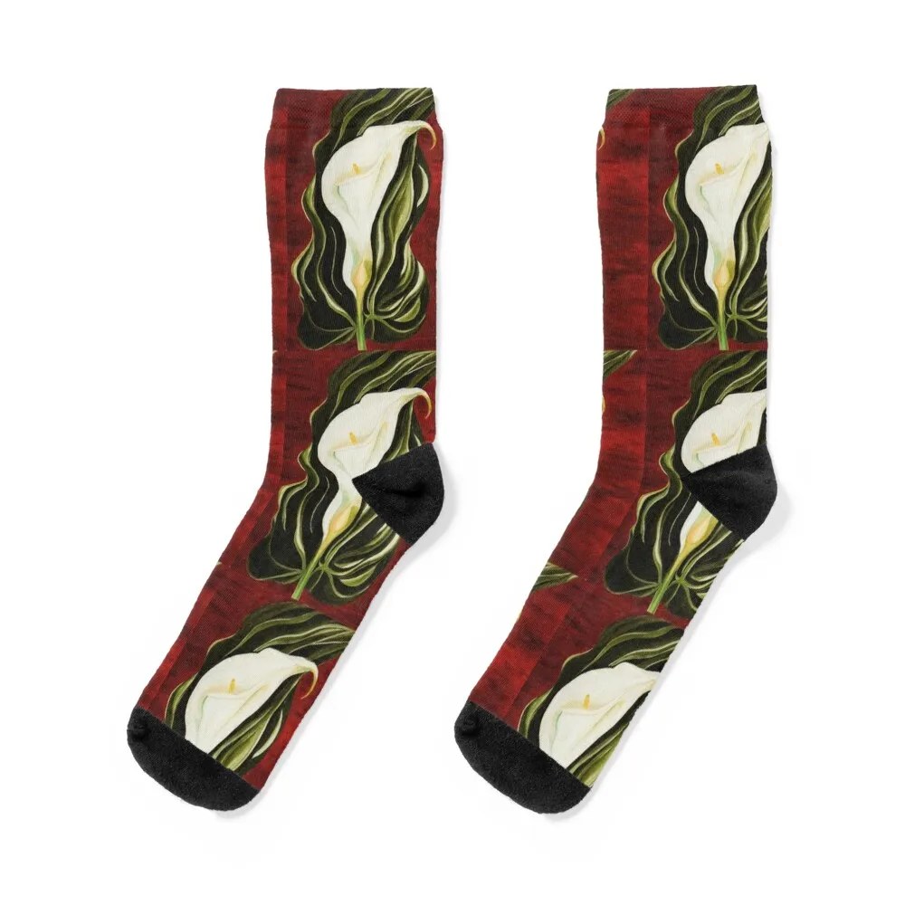 Lily (after Georgia O'Keefe) Socks anime halloween football floor Socks Women's Men's