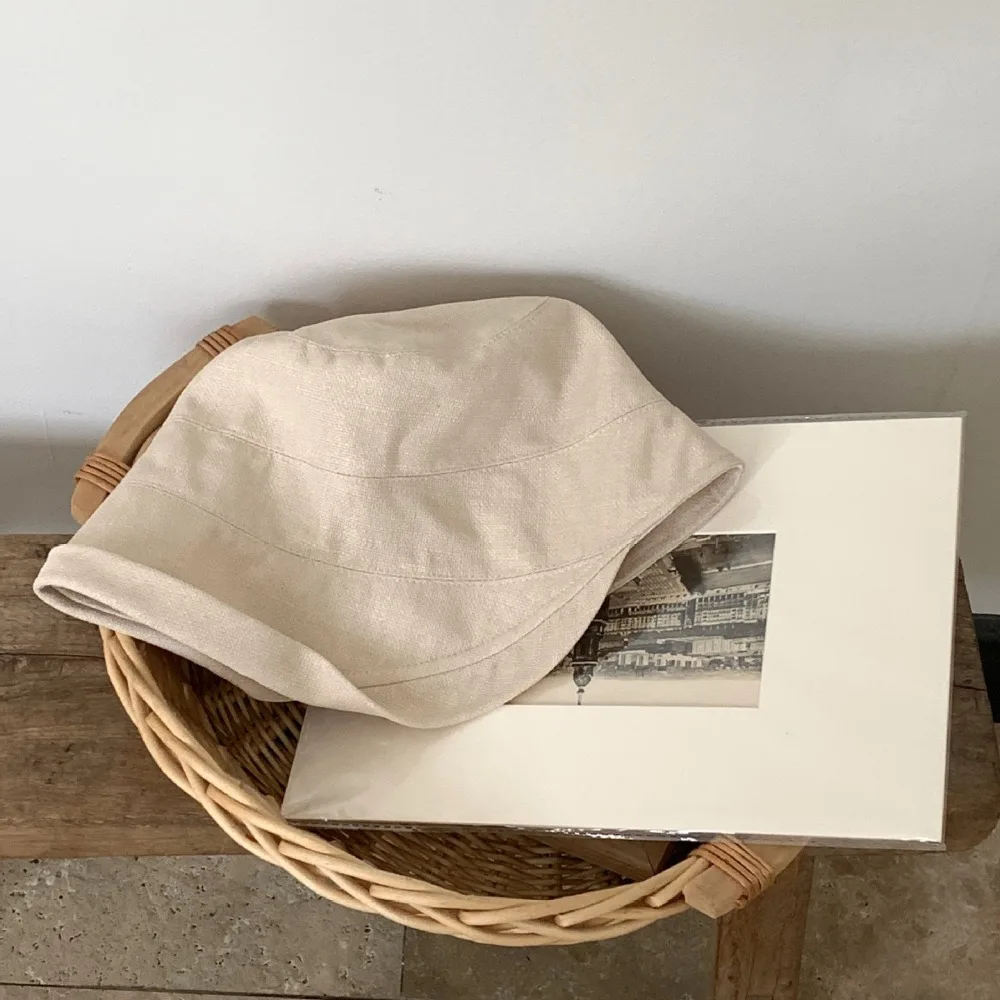 سريعة الجافة لفة حافة صياد قبعة الأشعة فوق البنفسجية حماية ظلة الكتان قبعة الشمس بلون واقية من الشمس النمط الياباني غطاء دلو في الهواء الطلق