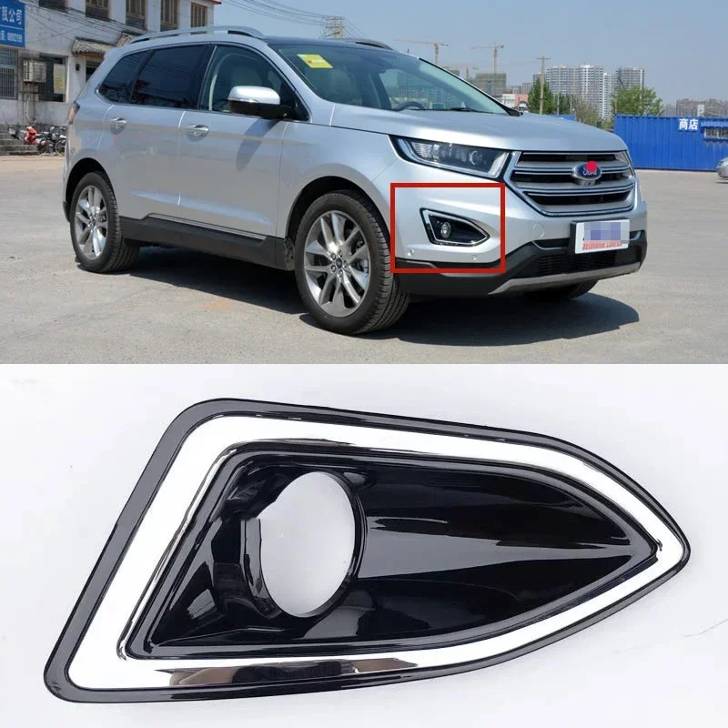 

For Ford EDGE 2015 2016 2017 2018 2019 Car Accessories front fog lamp Lights cover Light bracket fog Lights board