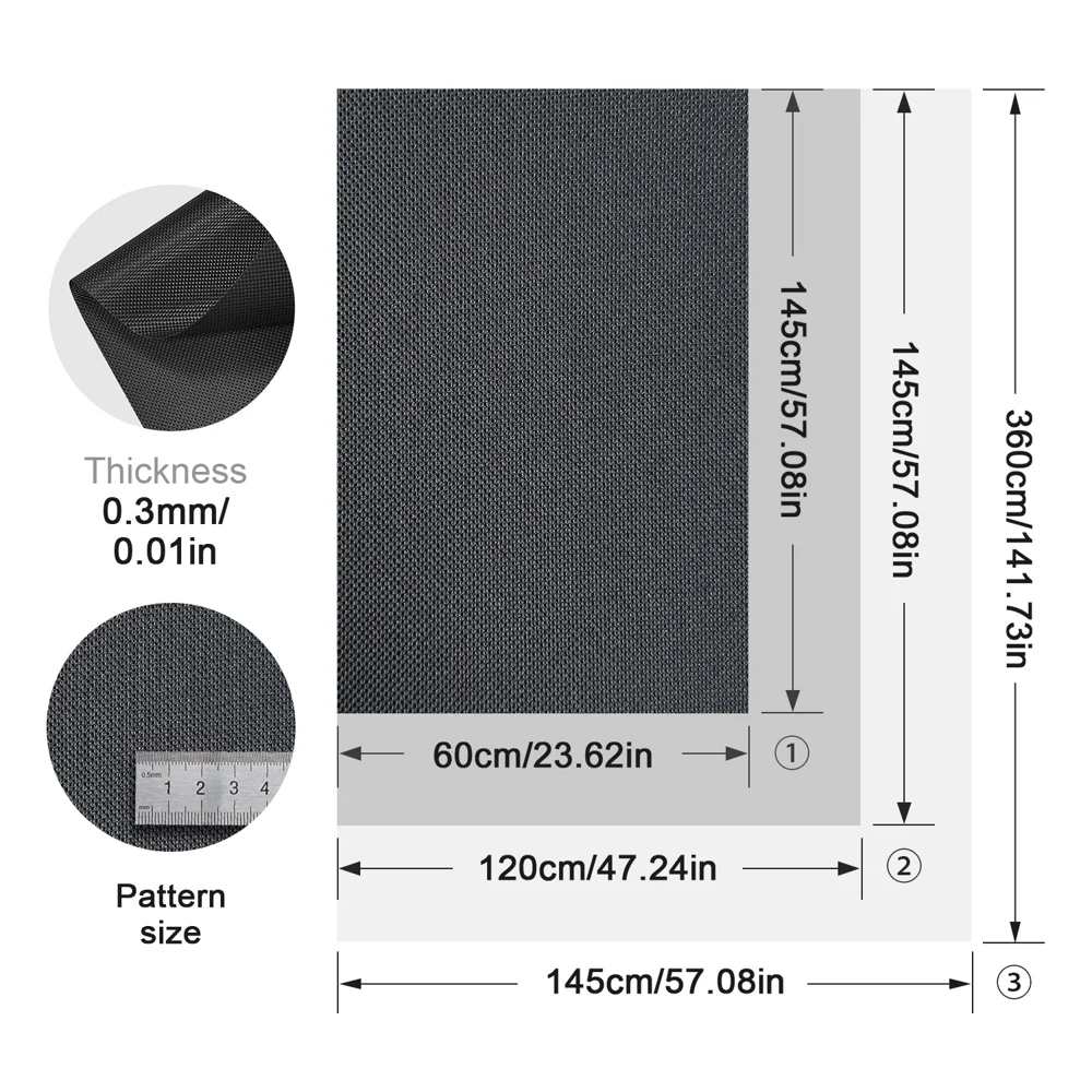 Heavy Duty 600D PU Oxford Cloth - Waterproof Fabric For Outdoor Use  -Wide 145cm- 0.3mm Thick - Tear Resistant For Vehicle view 2