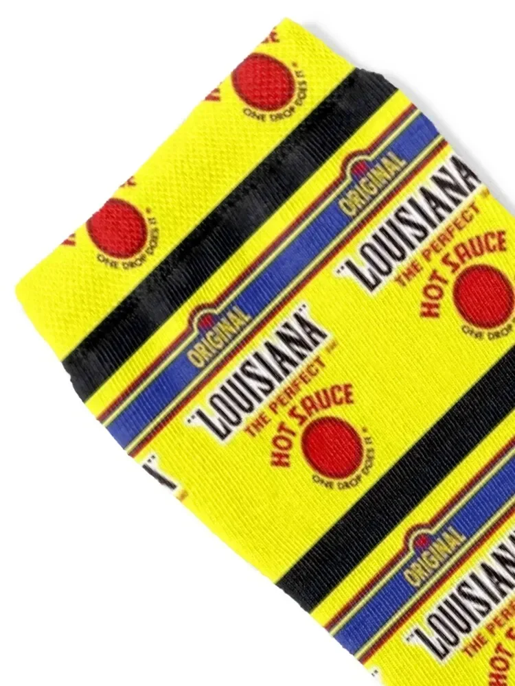 Louisiana Hot Sauce Graphic Gift Halloween Day, Thanksgiving, Christmas Day Socks Non-slip cool designer Male Socks Women's