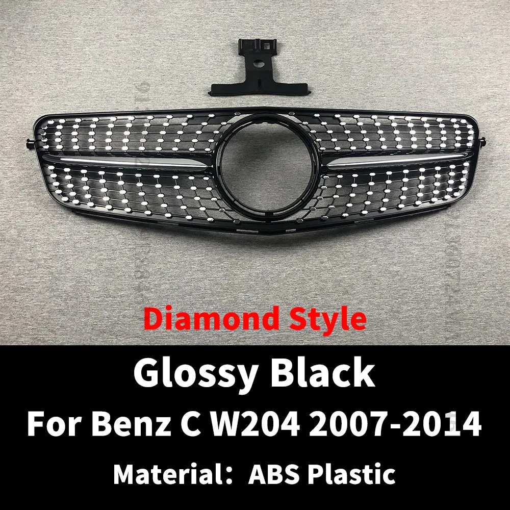 Perfekte Übereinstimmung Frontstoßstangengrill für Mercedes Benz C W204 C204 S204 2007–2014 C180 C200 C250 C300 AMG GT Diamond Tuning – Detail 12
