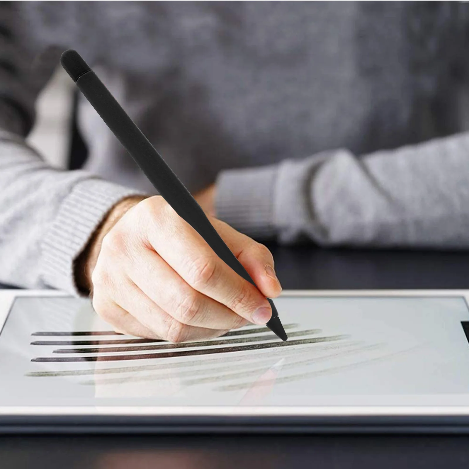 Stylus-penhouder voor potlood 2, wortelvormige siliconen hoes, schokbestendig, krasbestendig, antislip beschermhoes, cadeau