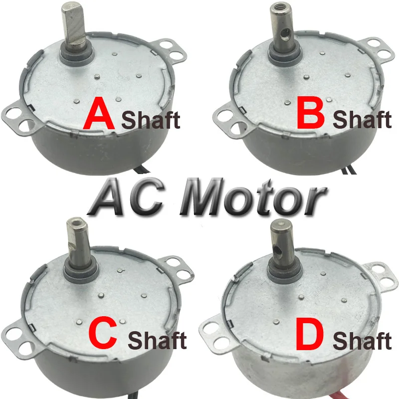 Permanent Magnet Synchronous Motor 4W Microwave Fan In AC Motor 5V/6V9V/12V/24V/110V-127V/220V-240V For Microwave Oven Parts