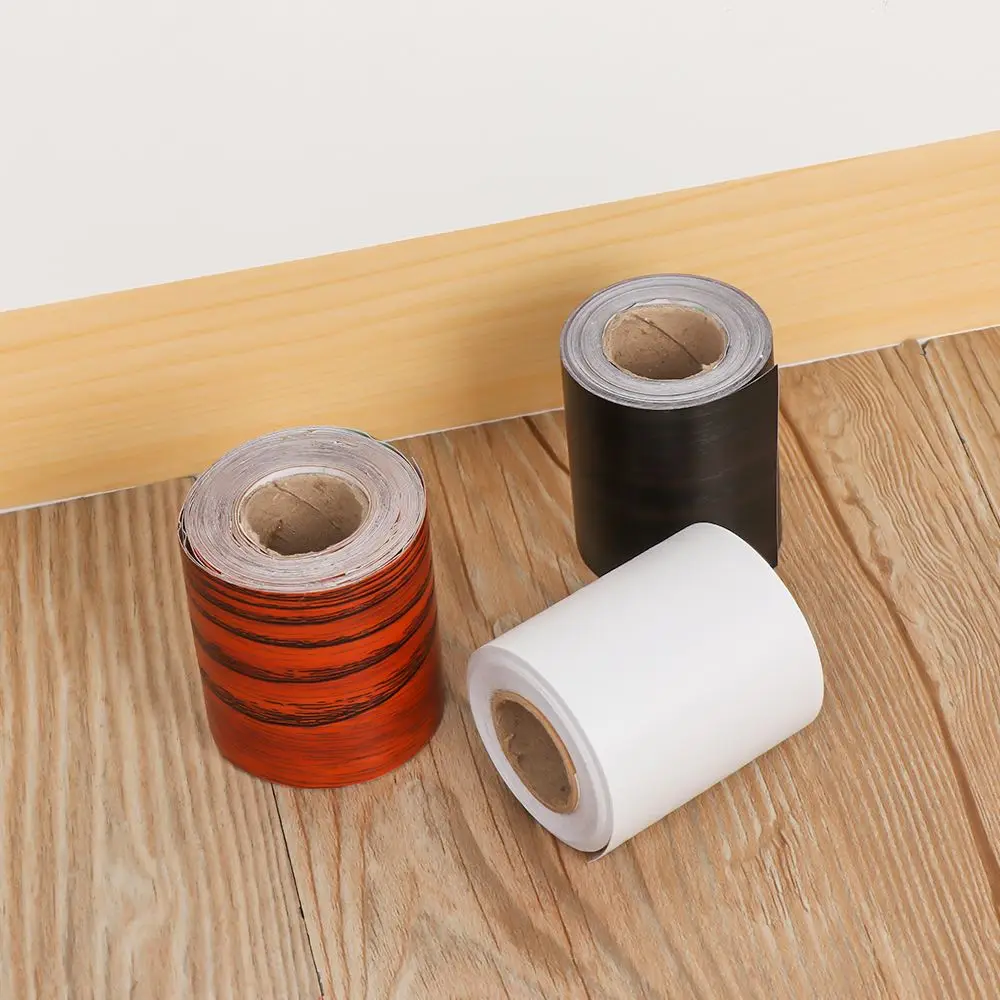 PVC Self-adhesive Waterproof Skirting Line Waist Line Wallpaper Baseboard Wood Wall Border Stickers