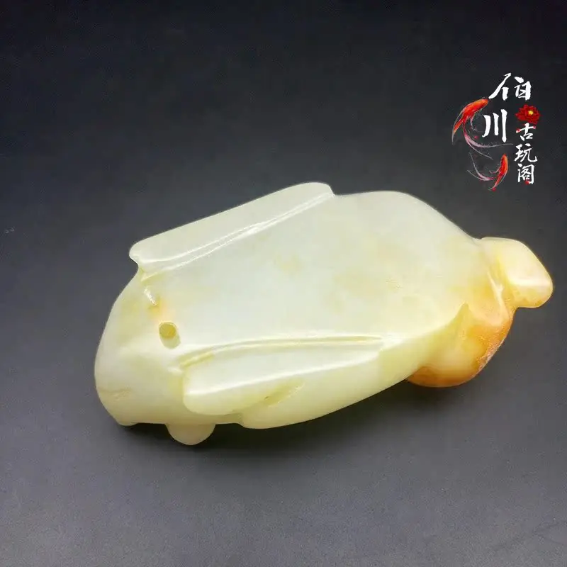 Gao Yu Warring States and Han jadeware Dong Yubi Old Jade Old Xiuyu handle ornaments pendant Jin Chan