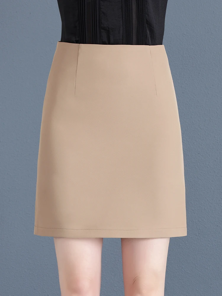 

Новинка! Летний женский костюм с укороченной юбкой Slim Fit с высокой талией, тонкая мини-юбка А-силуэта, моделирующая фигуру, с эффектом обертывания.