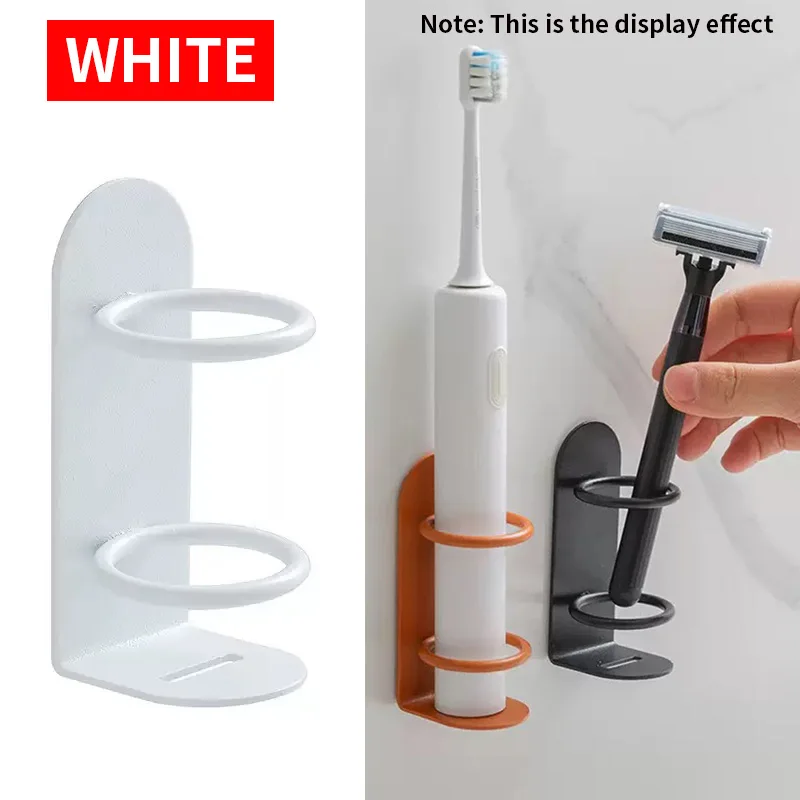 Multifunktionaler Zahnbürstenhalter aus Metall, ohne Bohren an der Wand montierbar, geeignet für Zuhause, Badezimmer, Toilettenartikel – Detail 7