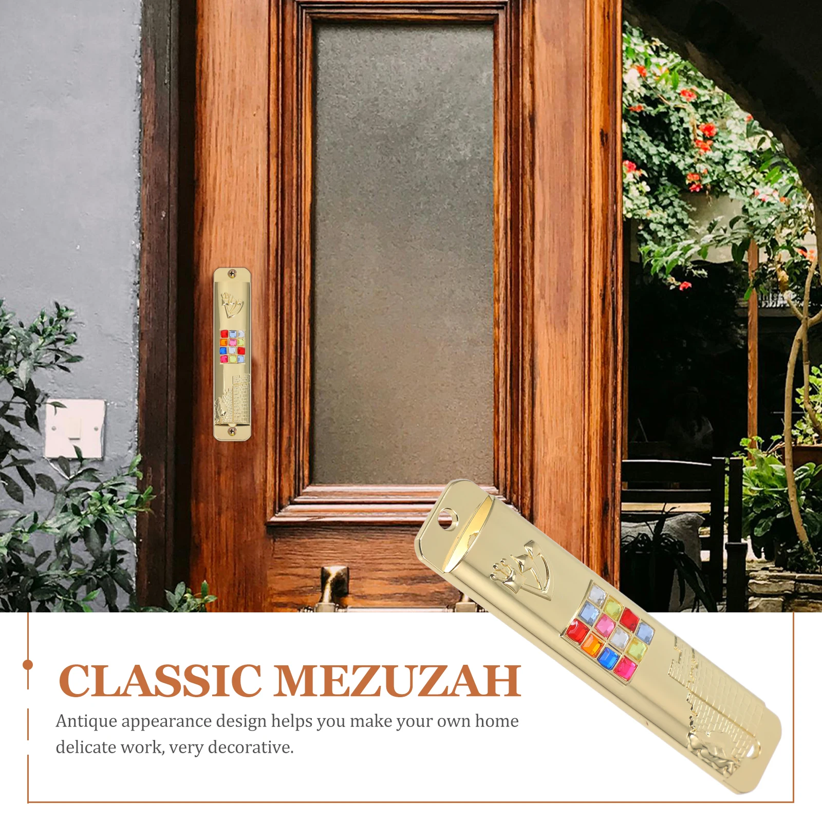 

Zinc Alloy Mezuzah Scroll for Kosher Doorpost Decorations Home Travel Plaque religious mezuzah catholic jewish symbols judaica