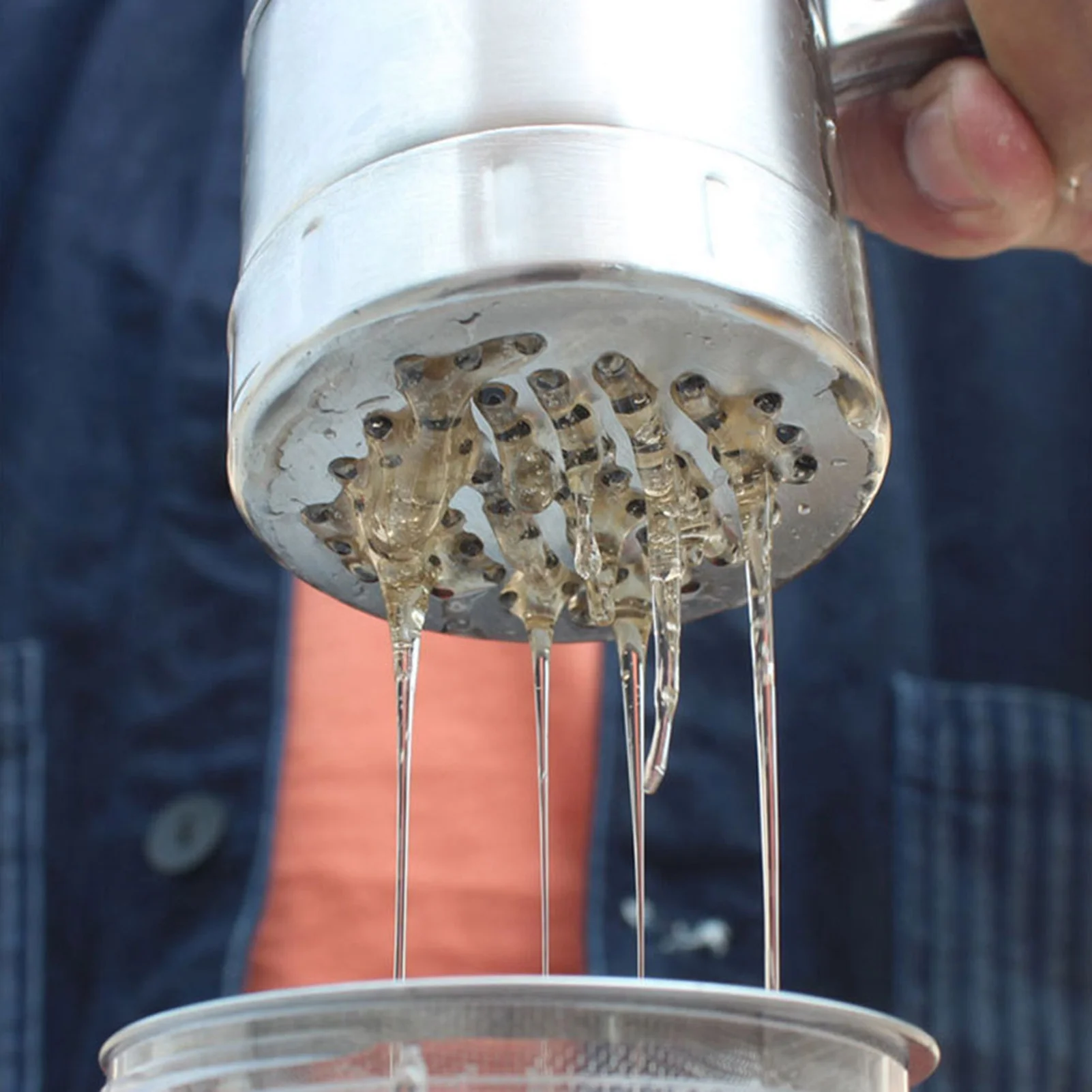 Mini Portable Honey Extractor Stainless Steel Manual Honey Presser Machine Beekeeping Tool Handheld Honey Presser Honey Squeezer