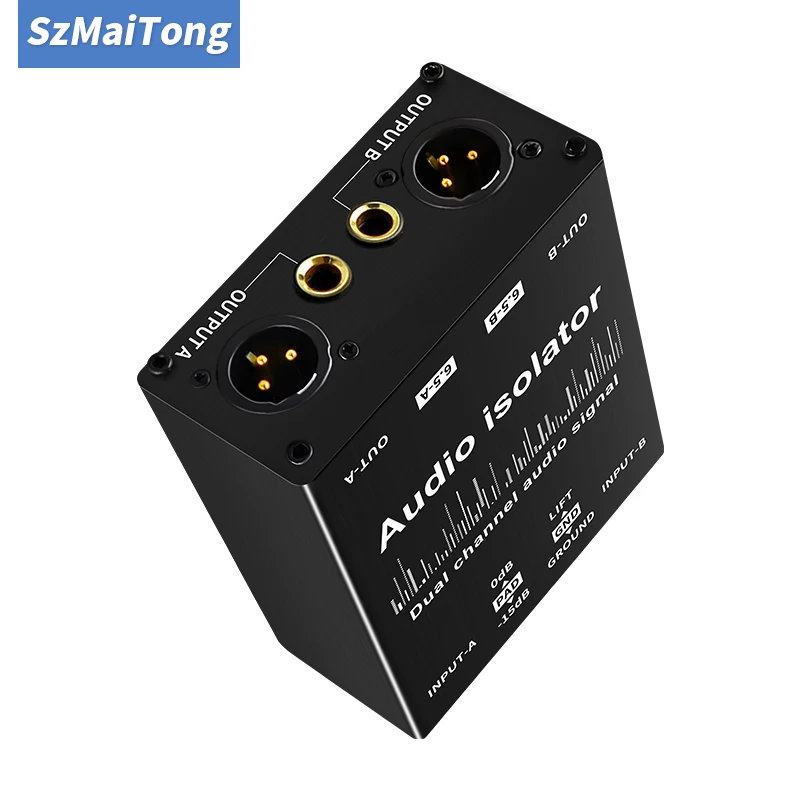 Audio Source Switcher Manual Selector Passive 2 In 1 Out/1 In 2 Out XLR Balanced For Microphone Sound Card Mixer