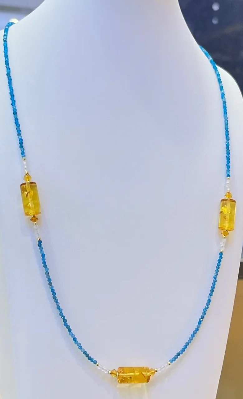 

Сертификат, натуральный балтийский мед, цветок янтаря, комплект ювелирных изделий из натурального камня, бусина, ожерелье, браслет, аксессуары в богемном стиле