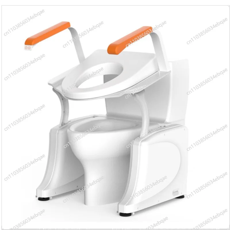 

Barrier-free Electric Lift Toilet Chair with Armrests Household Pregnant Women The Elderly Toilet Power Assist Stand Up