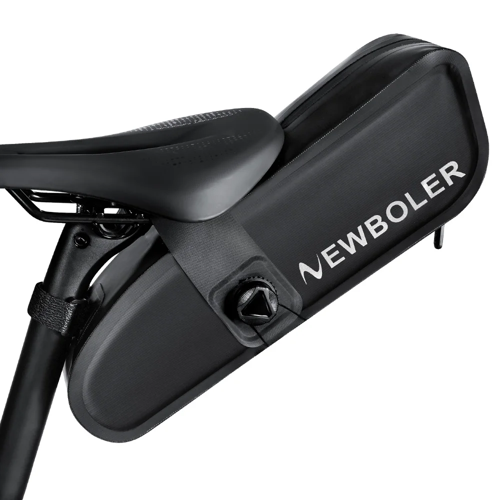 AliExpress NEWBOLER Bicycle Saddle Bag Knob Lock Full Waterproof 4L Bicycle Rear Bag MTB Road Cycling Seat Bag Bike Tail Pack Bike Accessories
