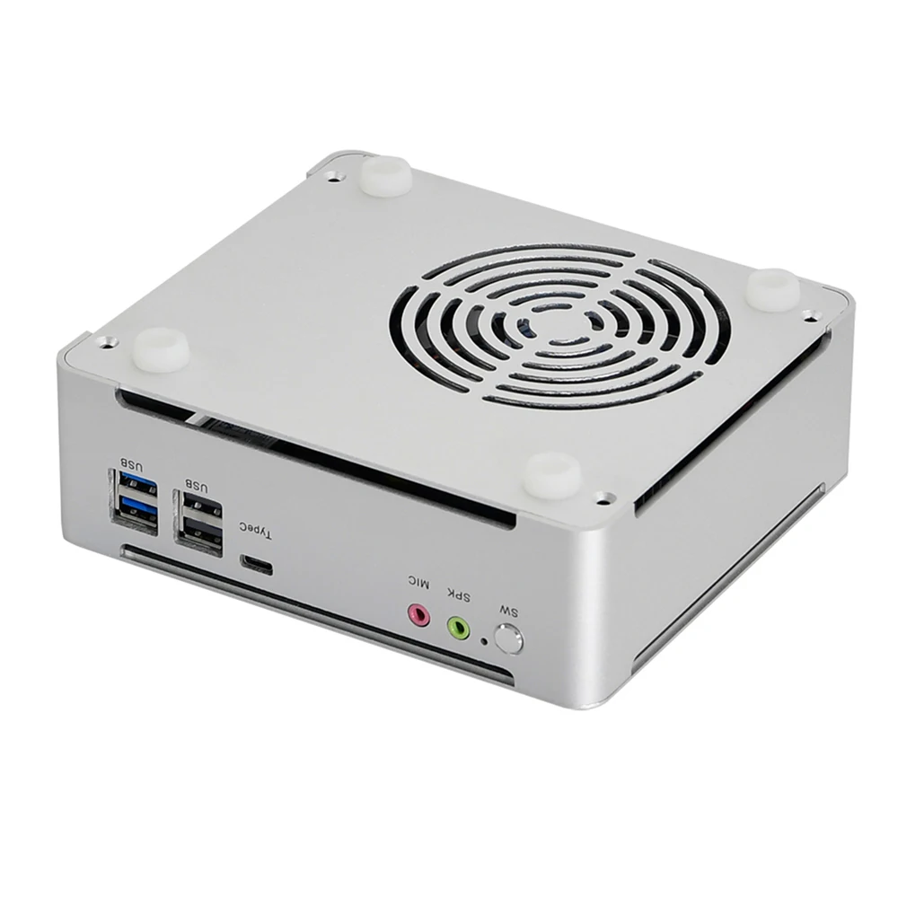 HUNSN 4K Mini PC, Desktop Computer, Server, I7 13620H 1355U, BM21, Windows 11/Linux Ubuntu, WiFi, BT, DP1.4a, HD, 6USB3.0, Type-C, Slimme ventilator
