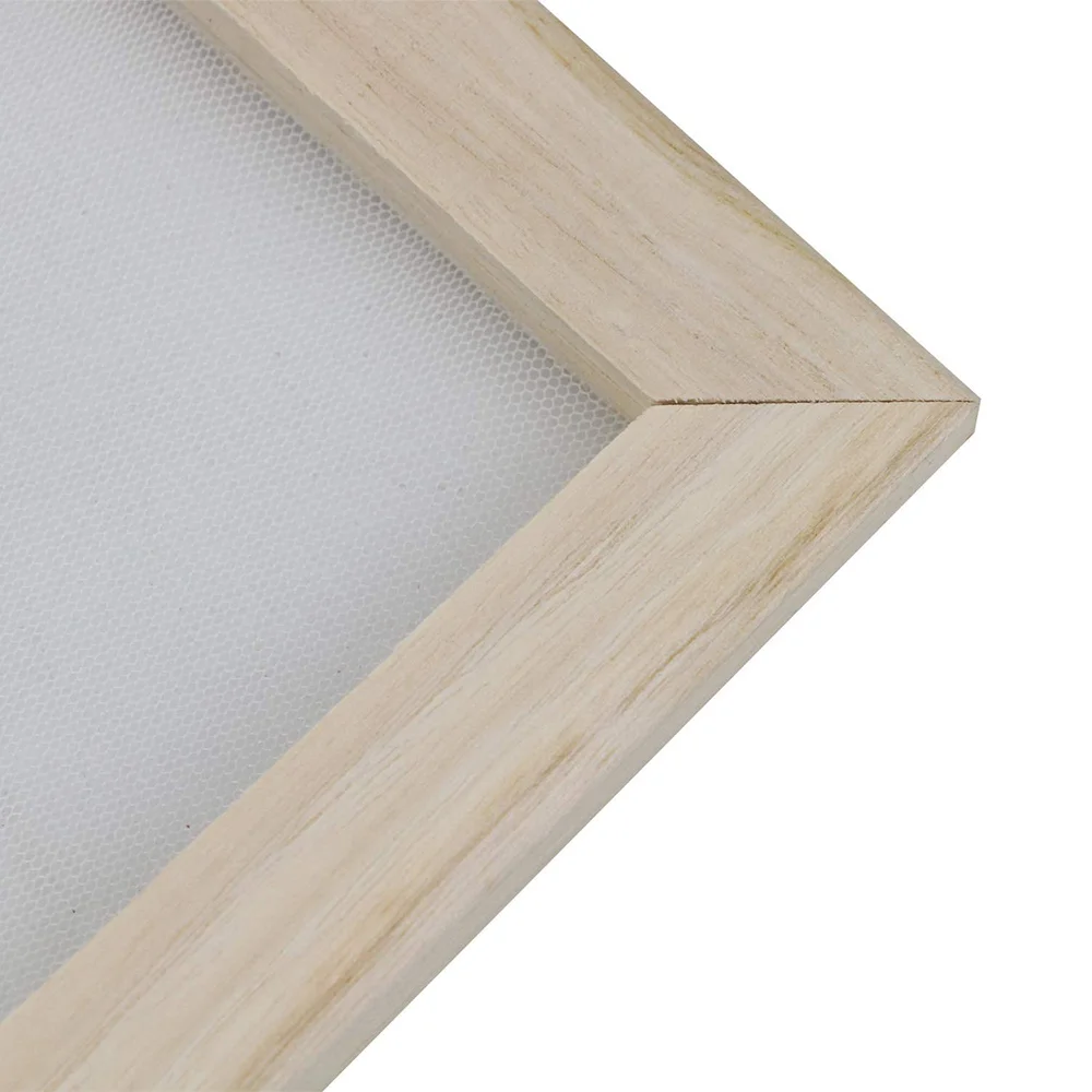 A56X 4 Pack Wooden Paper Making Mould Frame, Screen Printing Frame for DIY Paper Craft and Dried Flower Handcraft, 2 Size