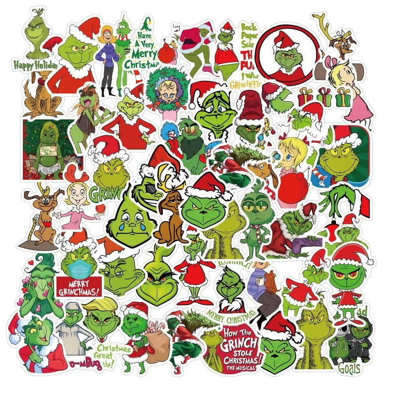 50 pz pumpish the Grinch Anime Sticker valigia Water Cup cancelleria cellulare auto Scooter Laptop frigorifero decorazione Sticker