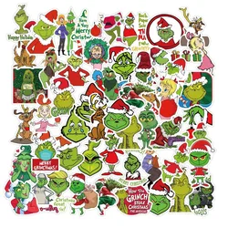 50pcs ‌‌The Grinch Anime Sticker Suitcase Water Cup Stationery Mobile Phone Car Scooter Laptop Refrigerator Decoration Sticker