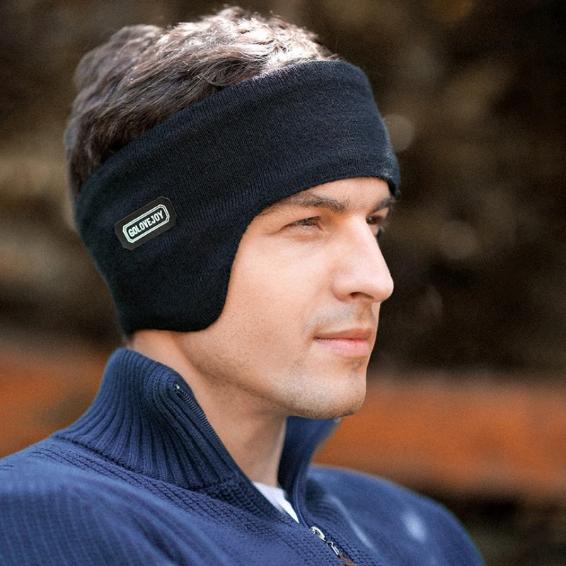 Sport Headband Ear Warmer Men Winter Cycling Workout Yoga Running Bicycle Windproof Double Layer Warm Earmuffs Headwear