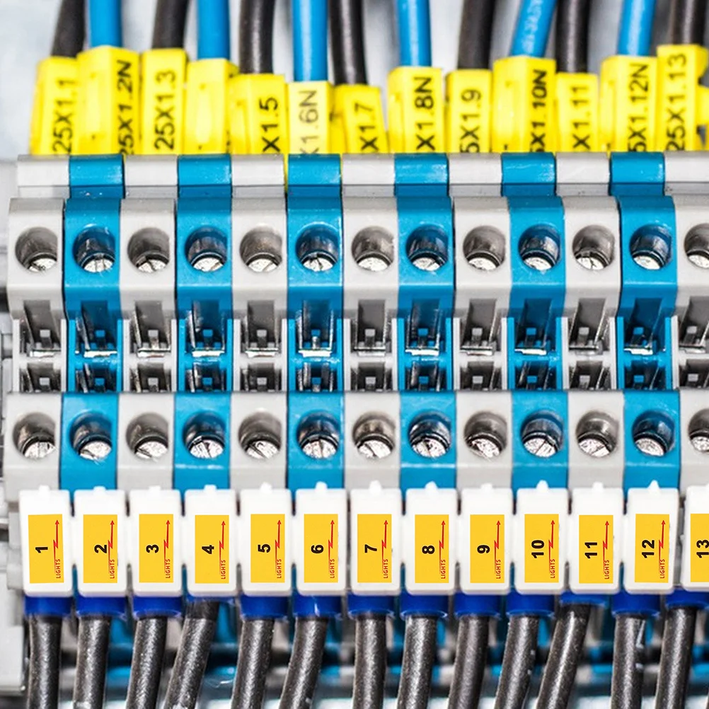 10 Sheets Circuit Breaker Labels Self-Adhesive Electrical Panel Fuse Box Breaker Box Stickers Electric Panel Labels