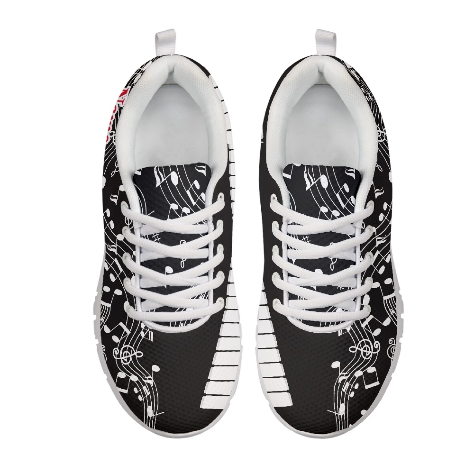 Coloranimal Music notes Women Running Walking Shoes Lightweight Anti-Slip Women Running Shoes for Travel