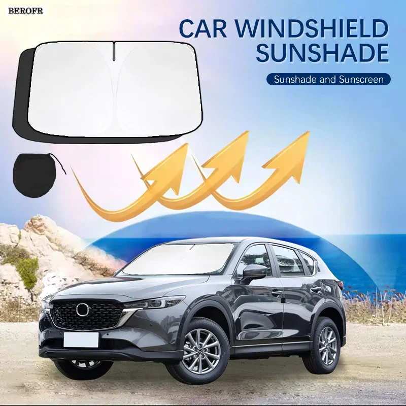 

Car Windshield Sun Shade Covers Front Window Sunscreen UV Parasol For Mazda CX5 import CX4 CX7 Summer Car Accessories