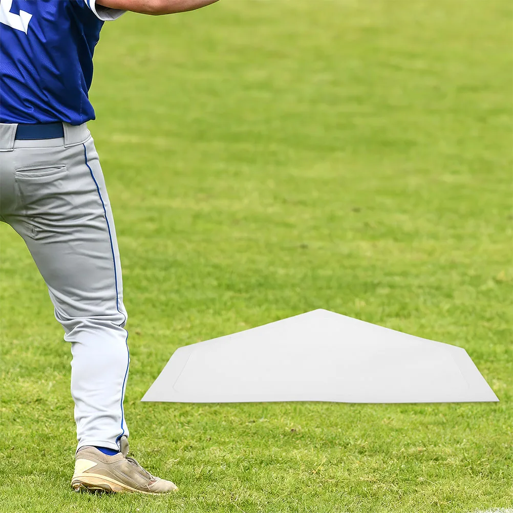 

Baseball Training Plate Pitcher Marker Home Plate Flat Ground Marker Durable Weather Resistant Portable Practice for Pitching