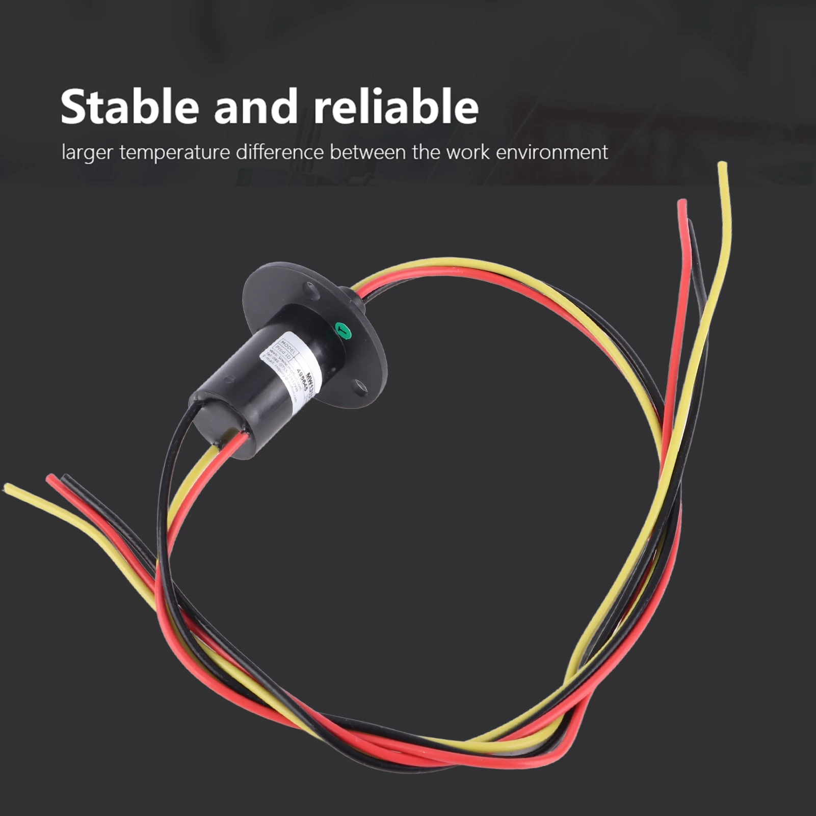 

3 Wires Wind Generator Slip Ring, 250RPM 15A Mini Slip Ring 3 Wires 0‑600V for Wind Turbine Power Generator